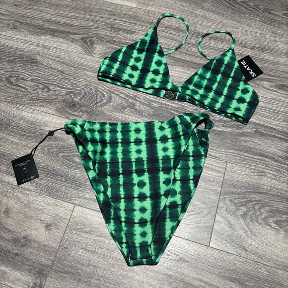 Skatie Penny Bikini Top and Mandi Bottom in Reggae women’s size XL 0325 - Picture 3 of 12